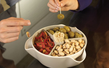 miska z miejscem na łupiny