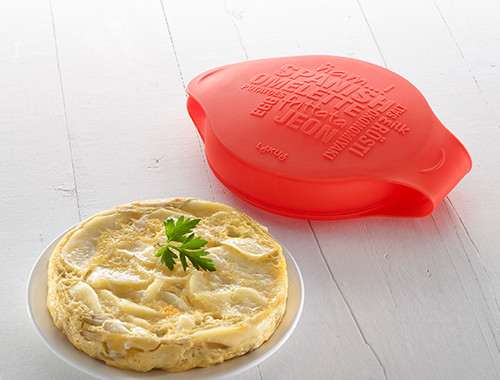 silikonowe naczynie do hiszpańskiego omletu Lekue