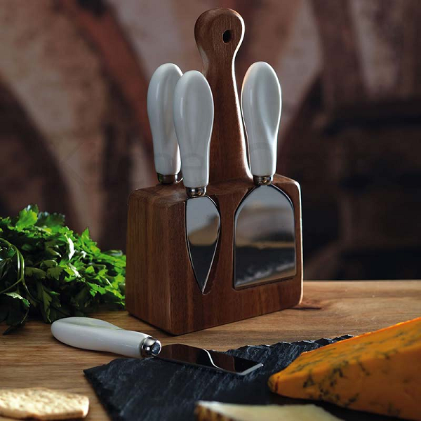 Noże do serów z blokiem na magnes Kitchen Craft