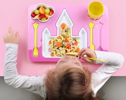 Dziecięcy zestaw obiadowy zamek księżniczki Doiy Design