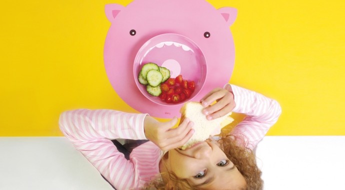 zestaw obiadowy świnka hungry pig Doiy Design