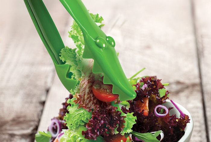 szczypce do salaty krokodyl