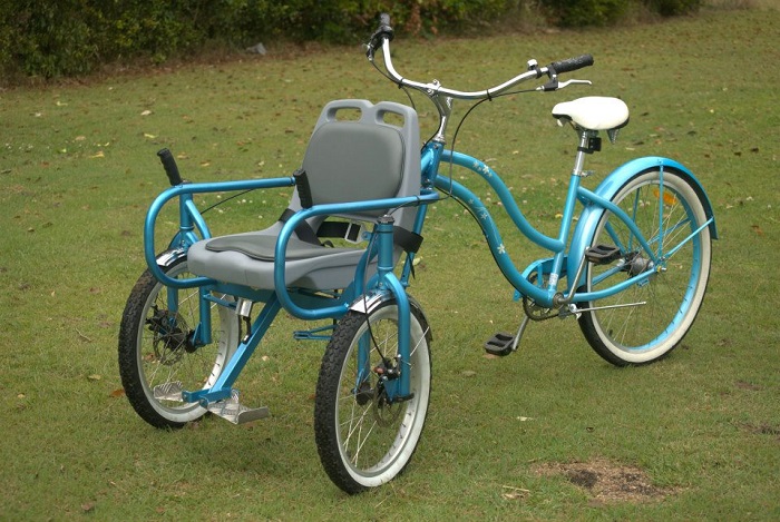 chair bike rower z siedzeniem dla osoby niepelnosprawnej