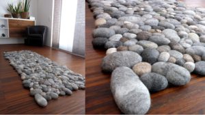 Dywanik z wełnianych kamieni, które są dużo bardziej miękkie niż się wydaje