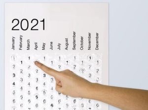 kalendarz 2021 folia bombelkowa