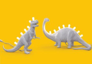Lampka w kształcie dinozaura Jurassic by Seletti