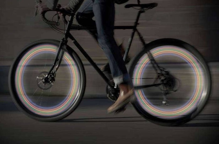 Światełka LED na koła roweru