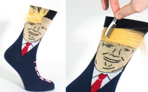 Skarpetki Donald Trump z grzywką do czesania