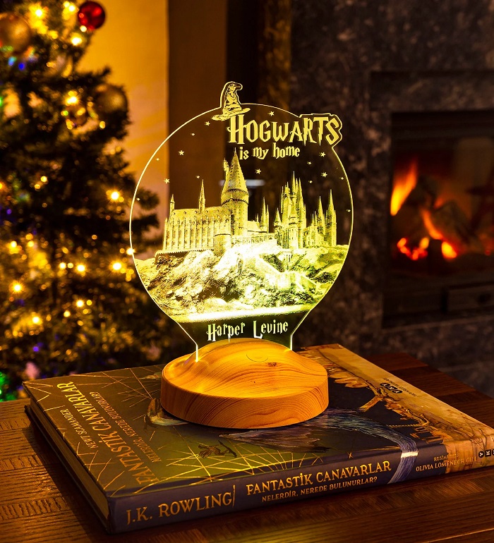 spersonalizowana lampka hogwarts