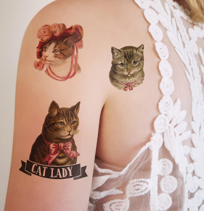 tatuaże cat lady